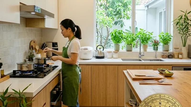 キッチンの風水：7つの禁忌と正しい配置方法