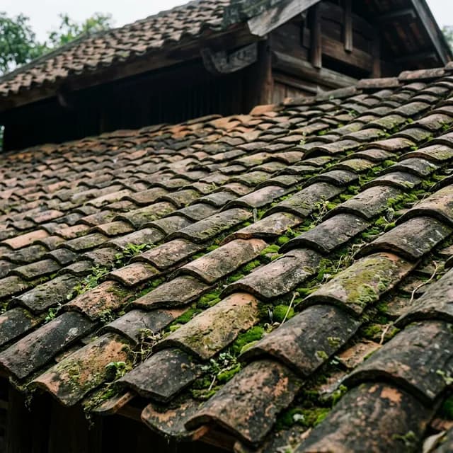屋上土（屋根の上の土）2006年生まれの丙戌の年を表す