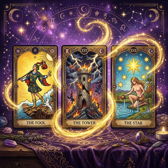 Carte de La Tour dans le Tarot