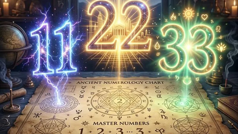 Números Maestros 11, 22, 33 en Numerología: Significado Especial