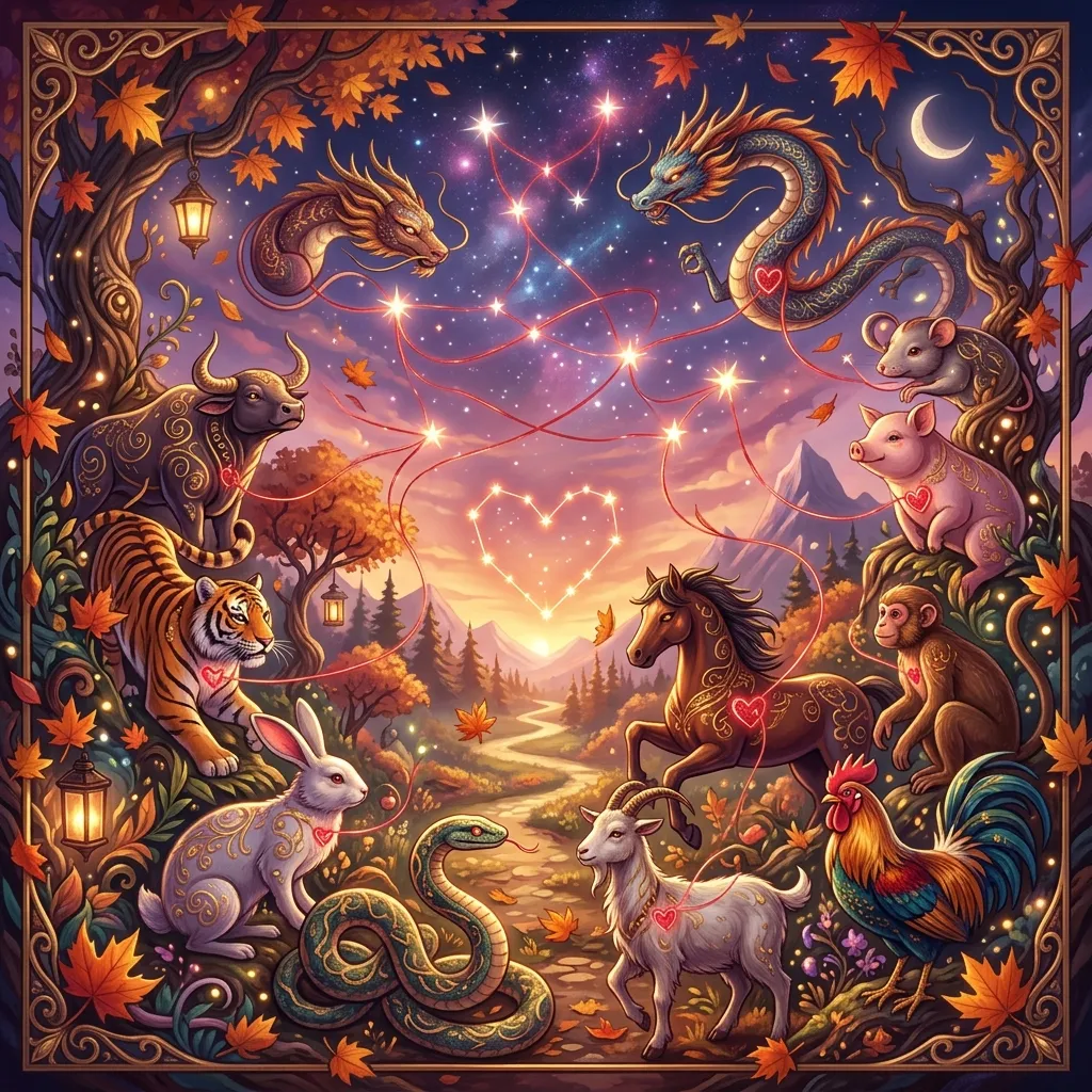 Horoscope Amoureux des 12 Animaux du Zodiaque Automne 2026 : Quel Mois Pourra Faire Fleurir l'Amour ?