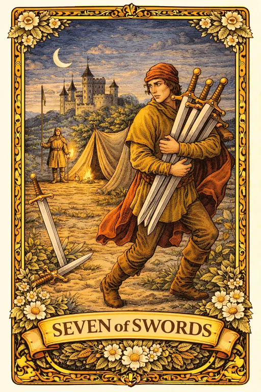 Seven Of Swords Tarot Detailed Meaning Cunghoangdao